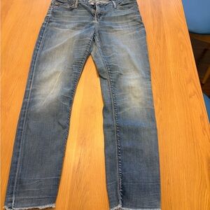 Lucky Brand Stretch Denim Jeans Frayed Hem